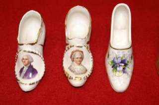 Antique Vintage Ceramic Shoes ~ Lot of Six  