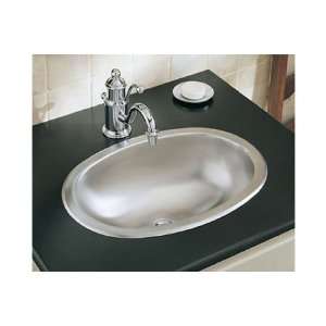 Sterling 1186 0 Stainless Steel Oval Lavatory, 13 1/4 x 10 1/2 x 5 