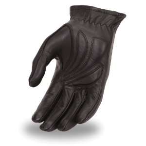  First Manufacturing Womens Gel Palm Driving Gloves (Black 