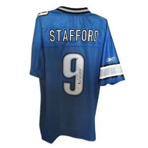  Matthew Stafford Autographed Uniform   Blue Reebok 
