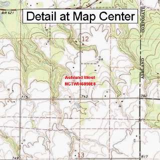   Map   Ashland West, Wisconsin (Folded/Waterproof)