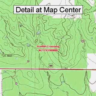  USGS Topographic Quadrangle Map   Proffitt Crossing, Texas 