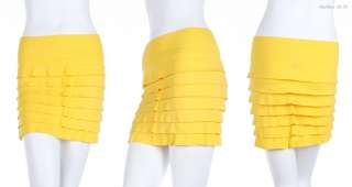 Seamless Tiered Skirt Stretch Waist Band Sexy Cute VARIOUS COLOR and 