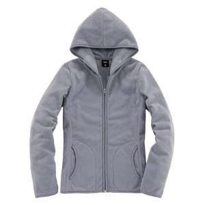 Vancl Basic Polar Fleece Zipper Hoodie/Hoody Sweater(Woman/Lady) Gray 