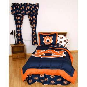    Auburn Tigers Bed in a Bag   With White Sheets