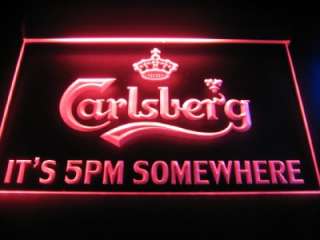 Carlsberg its 5pm Somewhere Beer Light Sign Neon B525  