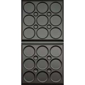  2 x 4 Roman Circle Black Ceiling Panels