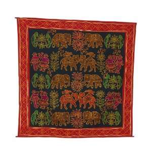  Indian Vintage Tablecloth Wall Hanging Tapestry with 