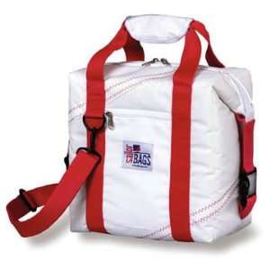 Sailcloth Sailor Bag Hot and Cold Soft Cooler Bag with Red 
