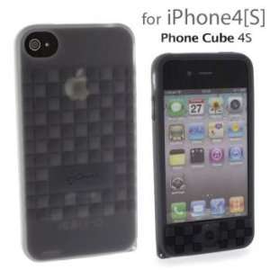  Phone Cube Silicone Cover for iPhone 4S/4 (Black 