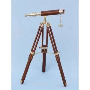 com Brass Telescope on Stand 20   Wood   Brass Telescopes Spyglasses 