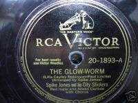 SPIKE JONES The Glow Worm 1946 RCA Victor 78  
