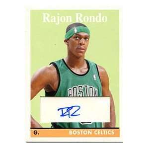  Rajon Rondo Autographed / Signed 2008 2009 Topps Card 