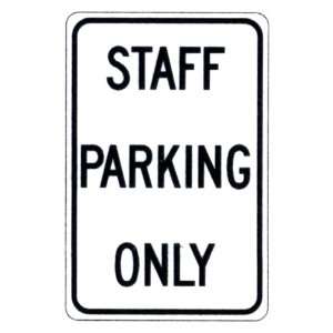  Staff Parking Only Sign Patio, Lawn & Garden