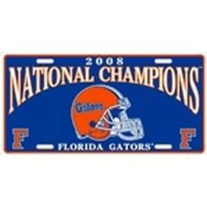  Florida Gators 2008 Championship License Plate Plates Tag 