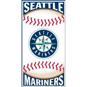 Seattle Mariners 30in x 60in Centerfield Beach Towel Collection 