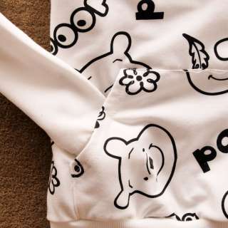 Womens Pullover Cartoon Bear Hoodie Sweats Outerwear vn  
