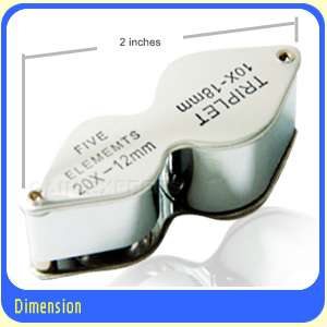 DICHROSCOPE x 1 + CHELSEA FILTER x 1 + LOUPE , Set C  