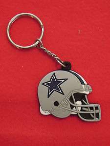   Cowboys Football Helmet Rubber Keychain 1999 Pro Specialties  