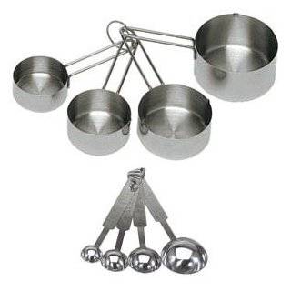   Piece Deluxe Stainless Steel Measuring Cup and Measuring Spoon Set