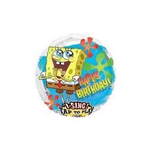  28 Sing A Tune Sponge Bob Birthday   Mylar Balloon Foil 