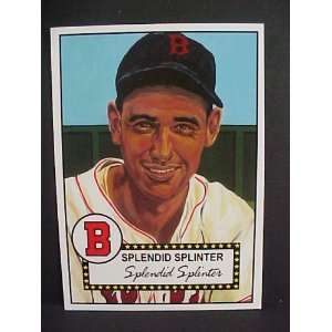  Ted Williams Splendid Splinter Boston Red Sox 1952 Topps 