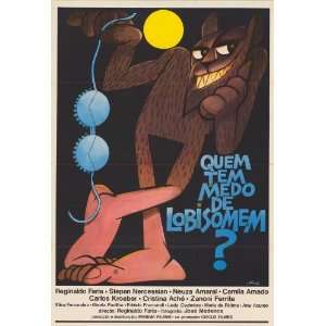  Quem Tem Medo De Lobisomem? Poster Brazilian 27x40 