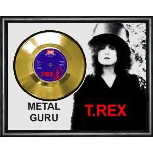  T.REX Metal Guru Framed Gold Record A3 Musical 
