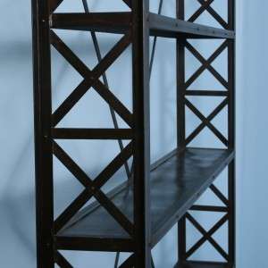   Black Industrial Metal Bookcase Decor Perfect for modern space  