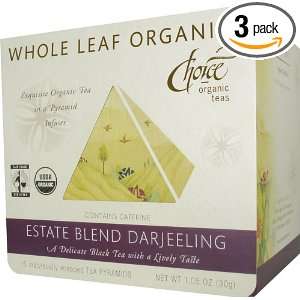 Choice Organic Whole Leaf Organics Estate Blend Darjeeling Tea 