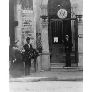  1923 photo Mr. Carpenter enters the American Consulate in 