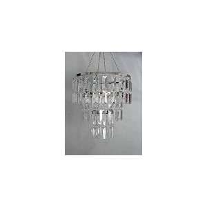  3 Tiered Clear Acrylic Chandelier