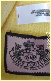 Brand New Yellow Juicy Couture Palm Tree Beach Towel  