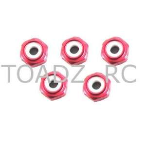  X Spede 2mm Red Lock Nut (5) LNM202 Toys & Games