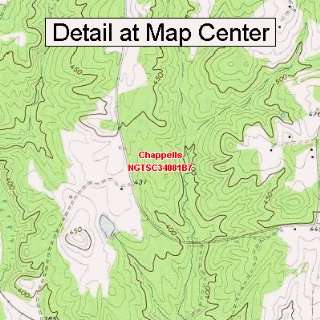  USGS Topographic Quadrangle Map   Chappells, South 