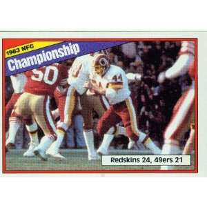  1984 Topps #8 NFC Champs / John Riggins   Washington 