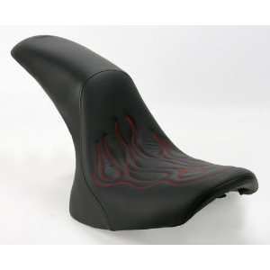 Saddlemen Tattoo Profiler Seat w/Dark Red Stitch 884010514 