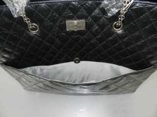   Handbag Tote Shoppers Shoulder Bags Caw Leather Black Big Size On Sale