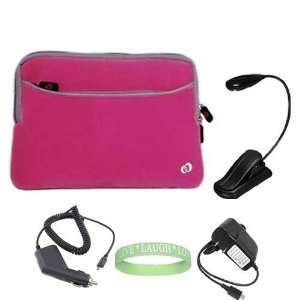  DX Carrying Sleeve With Extra Pocket + Rapid Kindle DX Car Charger 