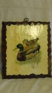 Murr 1956 drake&hen mallard ducks painting schlac wood  