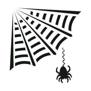 Tattoo Stencil   Spider Web w/ Spider   #H8 Health 