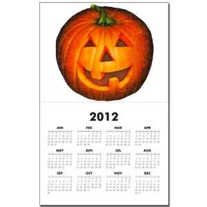 Calendar Print w Current Year Halloween Holiday Jack o Lantern Pumpkin