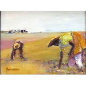   Boaden   16 Inches x 12 Inches   Farm Workers   SOLD