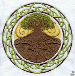 Tree of Life Celtic Circle Knot Huge Iron on Patch  
