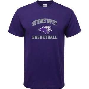  Southwest Baptist Bearcats Purple Basketball Arch T Shirt 