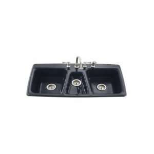   Sink w/ Four Hole Faucet Drilling K 5914 4 52 Navy