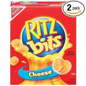 Ritz Bits Bits Cheese Sandwich, 7.5 Ounce Boxes (Pack of 2)