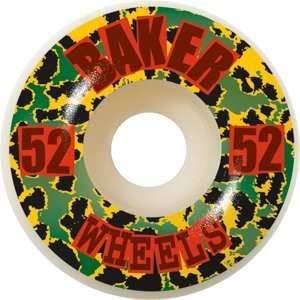  Baker Battle Cheetah 52mm Skateboard Wheels (Set of 4 