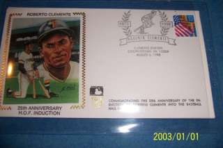 Pittsburgh Pirates ROBERTO CLEMENTE 25th HALL OF FAME  