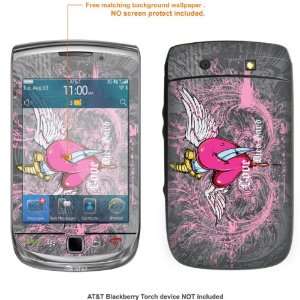  Protective Decal Skin Sticker for AT&T Blackberry Torch 